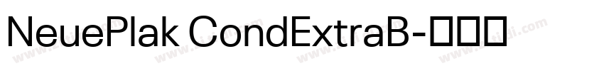 NeuePlak CondExtraB字体转换